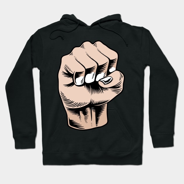 Fist Hoodie by ArtShare